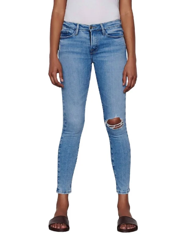 Le Skinny De Jeanne Degradable Jeans In Handcrafted Destruct