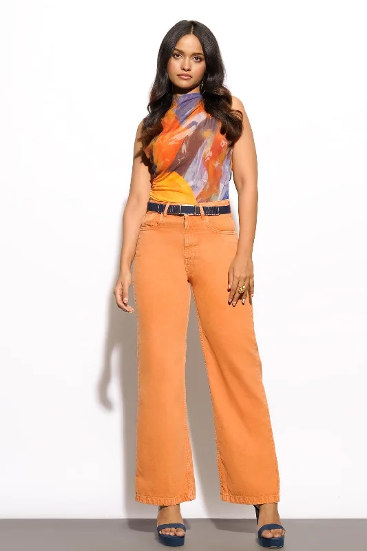 Tangerine Wide Jeans