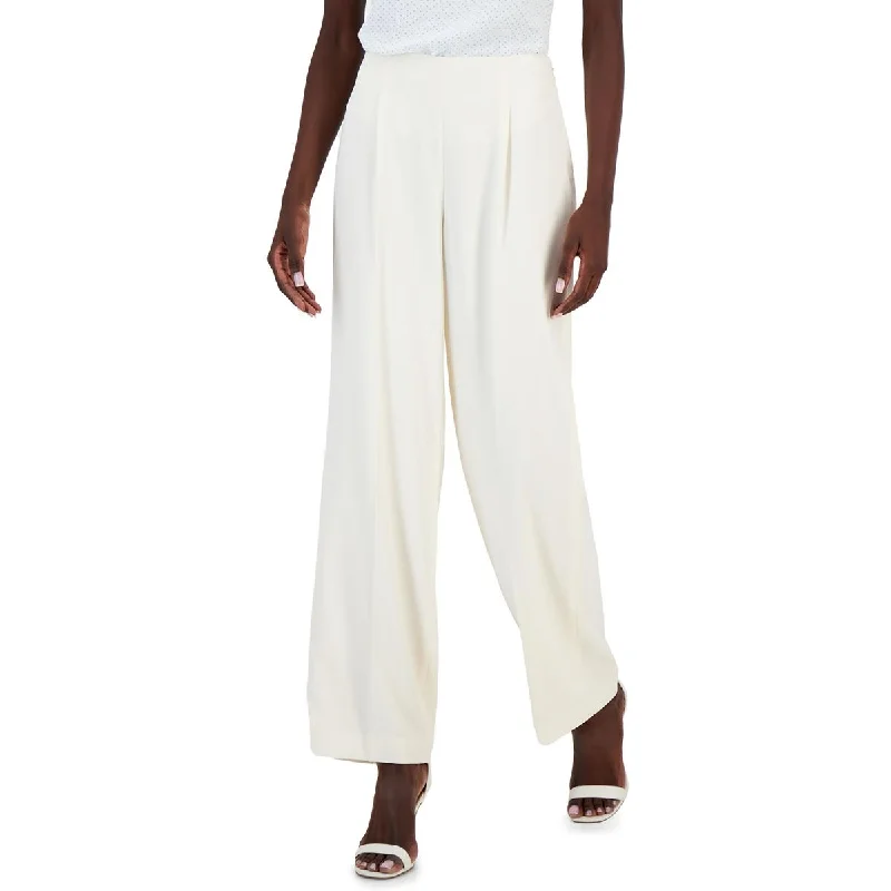 Anne Klein Womens High Rise Wide Leg Wide Leg Pants