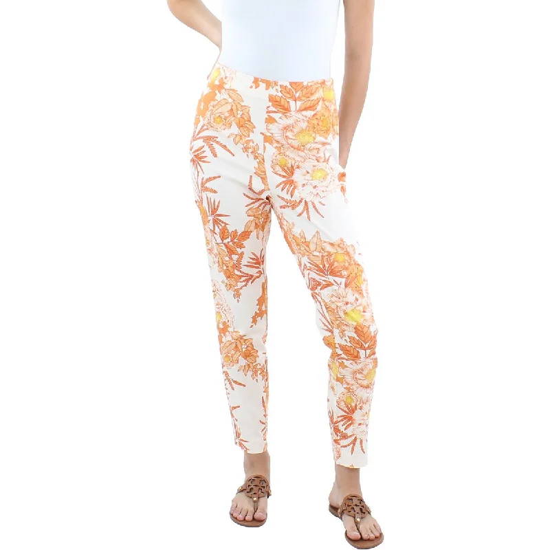 Guess by Marciano Womens High Rise Floral Print Capri Pants