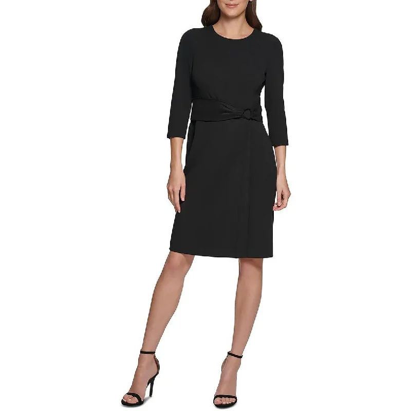 DKNY Womens Workwear Knee Sheath Dress