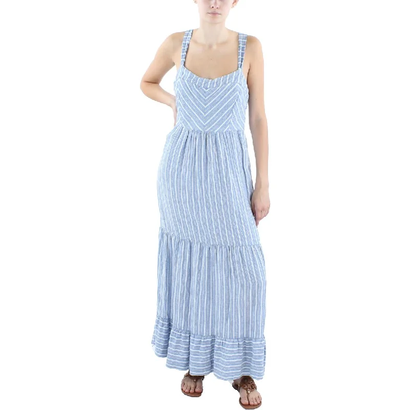 Z Supply Womens Striped Long Maxi Dress