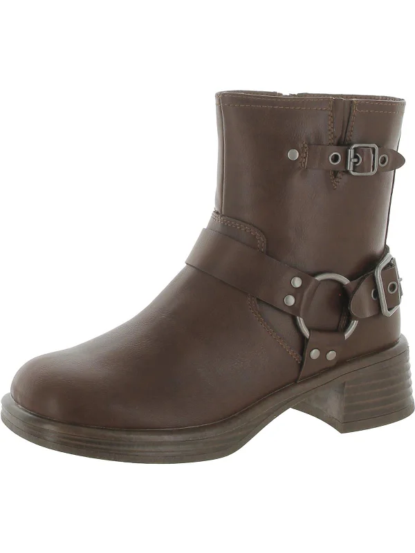 JFlyer Girls Buckle Zipper Ankle Boots